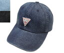 GUESS ゲス GS DENIM LOW CAP 100-115402 NAVY LTBLUE BLACK 無地 デニム 帽子 キャップ メンズ レディース ギフト