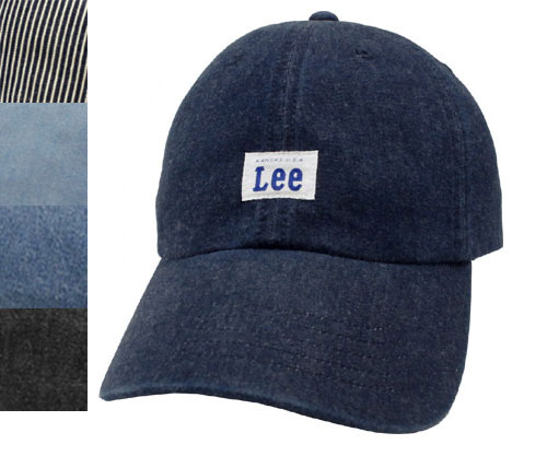 Lee リー LE LOW CAP DENIM 100-176304 JELT DENIM HICKORY LTBLUE BLUE BLACK カジュアル 帽子 デニム ロー キャップ メンズ レディース 男女兼用 あす楽