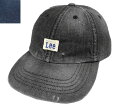 Lee リー LE LOW CAP DENIM VINTAGE 175-176101 BLACK JELT DENIM デニム 岡山県 カジュアル 帽子 シンプル ロー キャップ メンズ レディース 男女兼用 あす楽