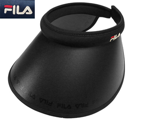 フィラ FILA FLW PRINT CLIP VISOR クリップ バイザー BLACK NAVY サンバイザー UVケア スポーツ 帽子 メンズ レディース 男女兼用 あす楽