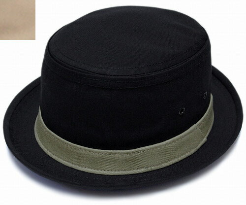 ニューヨークハット 帽子 メンズ ニューヨークハット New York Hat　3061 COTTON STINGY ポークパイハット コットンスティンジー Black Khakiver.2 ブラック カーキ 帽子 コットン レディース メンズ 男女兼用 大きいサイズ あす楽