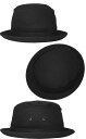 ニューヨークハット New York Hat 限定モデル 3061 COTTON STINGY コットン スティンジー Black [Black Band Ver.] 帽子 ポークパイハット コットン 大きいサイズ XXLサイズ メンズ レディース 男女兼用 あす楽