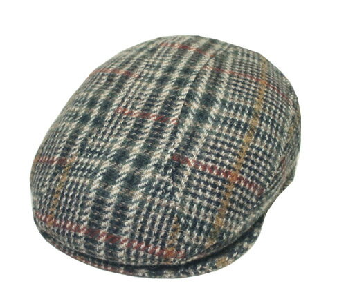 ニューヨークハット New York Hat　ニューヨークハット　9017　Woolrich Plaid 1900　ウールリッチ　プレイド1900　Grey　帽子　ハンチング　チェック　紳士　婦人　メンズ　レディース　男女兼用