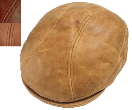 ニューヨークハット 帽子 レディース New York Hat ニューヨークハット 9214 vintage leather 1900 ヴィンテージ レザー 1900 Brandy Rust 帽子 ハット ビンテージ 革 ランバスキン 紳士 婦人 メンズ レディース 男女兼用 あす楽