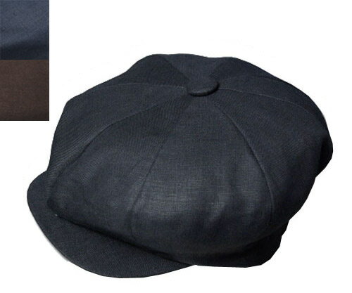 ニューヨークハット New York Hat 6200 LINEN BIG APPLE リネン ビッグアップル Black Navy Brown 帽子 キャスケット メンズ レディース 男女兼用 あす楽 1