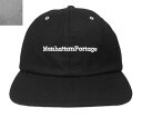 Manhattan Portage マンハッタンポーテージ MP009-18A00 LOGO Print 6Panel CAP BLACK GRAY 日本製 シンプル キャップ カジュアル ストリート 野球帽 メンズ レディース 男女兼用 あす楽