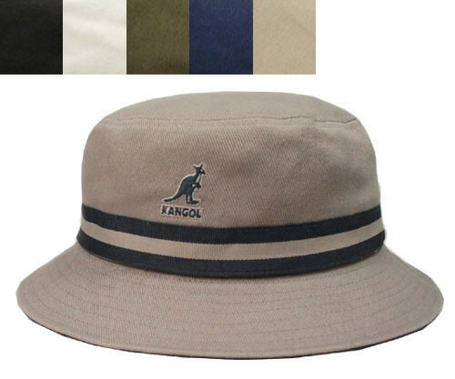 KANGOL STRIPE LAHINCH カンゴール ストライプ ラヒンチ Grey Black White Wintermoss Navy Beige バケットハット サハリハット サファリハット ストライプ 紫外線予防 ハット メンズ レディース 男女兼用 あす楽