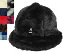 カンゴール KANGOL Faux Fur Casual Black Cream Navy Scarlet Leopard Greycamo GreyHerringbone Redsnake Bluecheck ファー カジュアル ストリート 紫外線予防 ハット メンズ レディース 男女兼用 あす楽