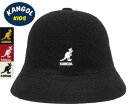 カンゴール KANGOL Bermuda Casual バミューダカジュアル Black Black/Gold Scarlet White 黒 ゴールド 赤 白 Kids キッズ 子供 親子コーデ カジュアル ストリート サハリ 紫外線予防 ハット あす楽