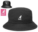 カンゴール KANGOL Embossed Rev Bucket BLACK/BLACK ELECTRIC PINK/BLACK リバーシブル バケットハット メンズ レディース