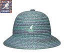 カンゴール KANGOL BRAID CASUAL TURFGREENMIX STARRYBLUEMIX ベル型ハット ペーパーブレード 麦わら メンズ レディ...