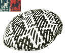 KANGOL カンゴール Falling Scales 504 BLACK/WHITE CHERRYGLOW/DPSPRINGS PINE/NICKEL ハンチング メンズ レディース 男女兼用