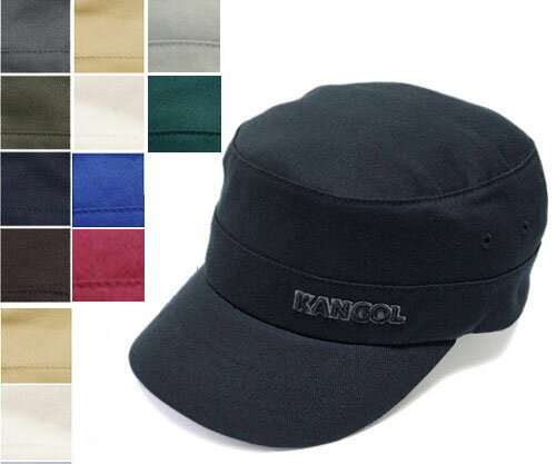 楽天PRASTカンゴール KANGOL COTTON TWILL ARMY CAP ワークキャップ Black Grey ArmyGreen Navy Brown Beige White Marine Cardinal Silver Pine キャップ 帽子 コットン ツイル アーミー ドゴール メンズ レディース 男女兼用