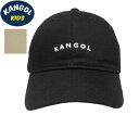 カンゴール KANGOL Kids Vintage Baseball ヴィンテージ ベースボール Black Beige 黒 ベージュ キッズ 子供 親子コーデ...