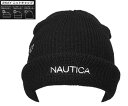 NAUTICA ノーティカ NT071 3WAY KNIT CAP BLACK ニット帽 メンズ レディース 男女兼用