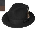 ステットソン STETSON SE217 CRUSHABLE WOOL HAT クラッシャブルウールハット ブラック グレー キャメル 中折れ 折りたたみ メンズ レディース