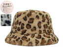 Milsa ミルサ M Pattem Fur Bucket Hat 118-361215 レオパード ダルメシアン 洗濯で洗える帽子 アニマル ファーバケットハット レディース メンズ