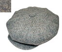 帽子 ステットソン STETSON SE615 Harris BIG CAS マルチ 茶 ハリスツイード キャスケット メンズ レディース