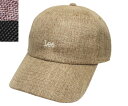 Lee リー LE LOW CAP P SHEET 106-376201 BEIGE PINK BLACK シンプル ロー キャップ メンズ レディース 男女兼...