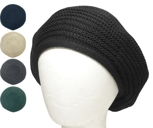 Racal J RL-22-1237 Chobo Knit Beret `{t jbg x[ BLACK NAVY BEIGE GRAY D.GREEN Y fB[X jp y