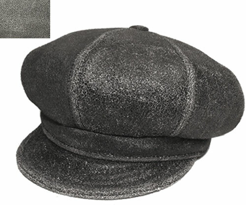 ニューヨークハット New York Hat ニューヨークハット レザー キャスケット 9245 ANTIQUE LEATHER SPITFIRE アンティークレザー スピットファイア BLACK GREY メンズ レディース