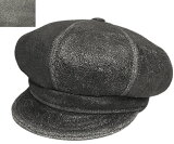 New York Hat ˥塼衼ϥå 쥶 㥹å 9245 ANTIQUE LEATHER SPITFIRE ƥ쥶 ԥåȥե BLACK GREY  ǥ