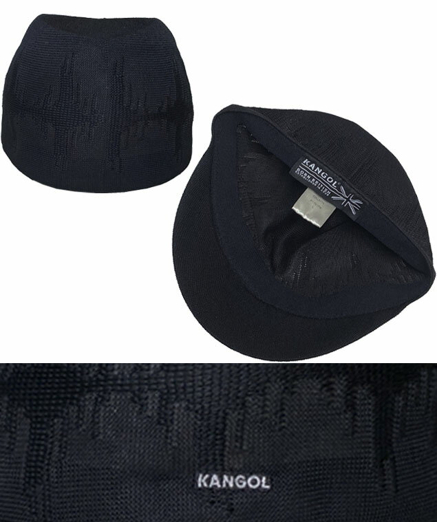 KANGOL カンゴール SOUND WAVE COLLETTE Black 帽子 キャップ メンズ レディース
