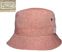 KANGOL UNION SPEY カンゴール ユニオンスペイ Natural Cardinal ヘリンボーン バケット ハット メンズ レディース