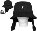 カンゴール KANGOL MULTI QUILT EARFLAP BUCKET BLACK メンズ レディース