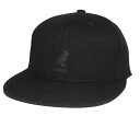 KANGOL カンゴール FLEXFIT FLAT PEAK BASEBALL BLACK 野球帽 メンズ レディース 男女兼用