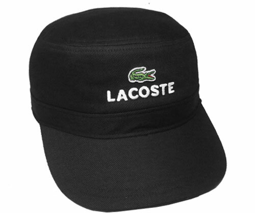 ラコステ 帽子 レディース LACOSTE ラコステ L1308 ドゴールキャップ BLACK 帽子 紳士 婦人 メンズ レディース