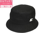 アウトレット STARTER BLACK LABEL スターター STT_C.TWILL_BUCKET_BLANK BLACK サハリ ハット 帽子 メンズ レ...
