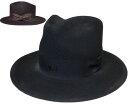 帽子 ステットソン STETSON SH180 DUSTY WHIPPET マニッシュハット BLACK BROWN メンズ レディース
