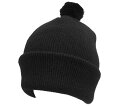 Racal ラカル 1306 Ponpon knit cap ポンポン付きニットキャップ BLACK ニット帽 メンズ レディース 男女兼用 あす楽