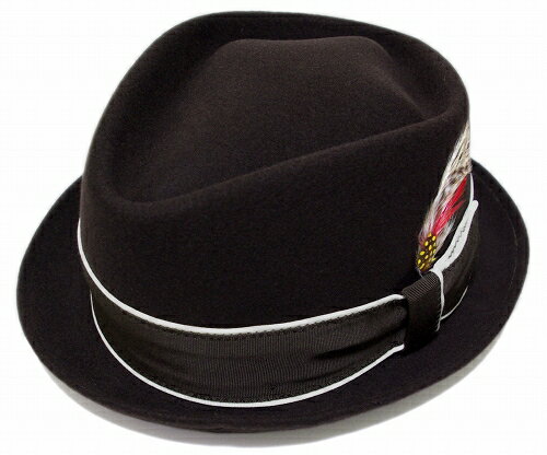 【送料無料】NEW YORK HAT（ニューヨークハット） フェルトハット #5251 DIAMOND STEW, Brown