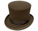 送料無料 NEW YORK HAT ニューヨークハット フェルトトップハット 5009 MAD HATTER マドハッター Pecan 帽子 ハット シルクハット 紳士 婦人 メンズ レディース 男女兼用 ギフト あす楽