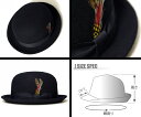 ニューヨークハット 帽子 ボーラーハット ダービーハット フェルトハット New York Hat 5002 Laurel Derby ローレル ダービー Black メンズ レディース 送料無料 あす楽