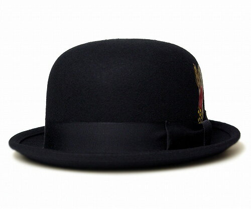 ニューヨークハット 帽子 レディース ニューヨークハット 帽子 ボーラーハット ダービーハット フェルトハット New York Hat 5002 Laurel Derby ローレル ダービー Black メンズ レディース 送料無料 あす楽