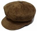 New York Hat（ニューヨークハット） スエードキャスケット 9260 SUEDE SPITFIRE, Rust