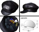 ニューヨークハット New York Hat 帽子　キャスケット レザー 9207 LAMBSKIN SPITFIRE　ランバスキン　スピットファイア　Black　Wine メンズ レディース 送料無料 大きいサイズ