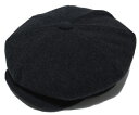 ニューヨークハット New York Hat（ニューヨークハット） キャスケット #9080 WOOL BIG APPLE, Charcoal(2014〜）