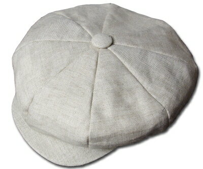 ニューヨークハット New York Hat（ニューヨークハット）キャスケット #6200 LINEN BIG APPLE, Oatmeal