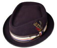 【送料無料】New York Hat（ニューヨークハット）ハット #5252 BANDED DIAMOND, Brown