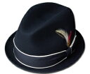 New York Hat ニューヨークハット フェルトハット 5304 LOUIE ルイー Black 中折れ メンズ レディース