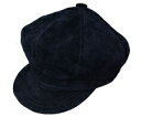 New York Hat（ニューヨークハット） スエードキャスケット 9260 SUEDE SPITFIRE, Black