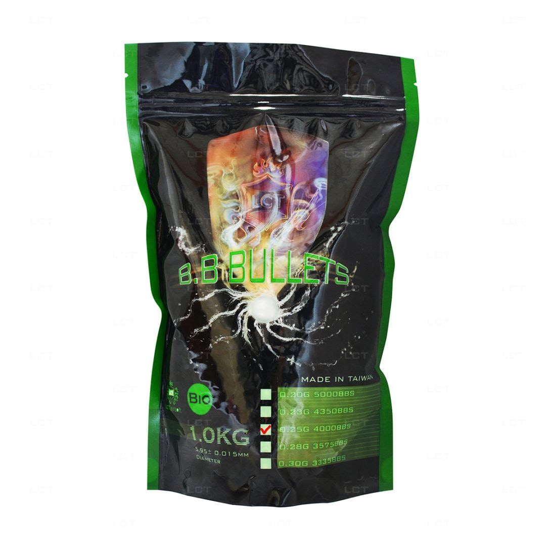 LCT　0.25g/PLA BB弾-1kg/ホワイト-