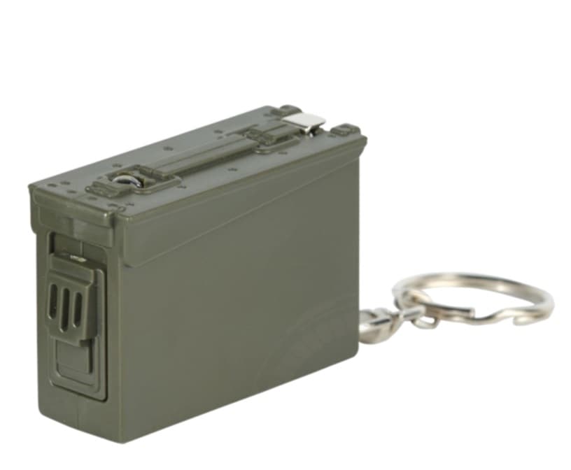 RETRO MOTIF　弾薬箱型LEDキーホルダー&メジャー