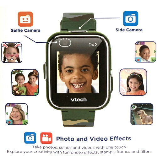 202090キディズーム スマートウォッチ デラックス2Vtech Kidizoom Smart Watch DX2ヴィテック キッズズーム 　ブルー柄　ピンク柄子供用 おもちゃ 時計 カメラ ビデオ日本語取扱説明書付クリスマス プレゼント【smtb-ms】1140414