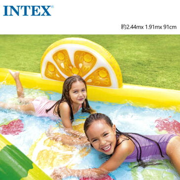 ファン＆フルーティー プレイセンターINTEX インテックス家庭用プール　3才以上 子供用スライダー 滑り台2.5m×2m　57158NP【smtb-ms】018062