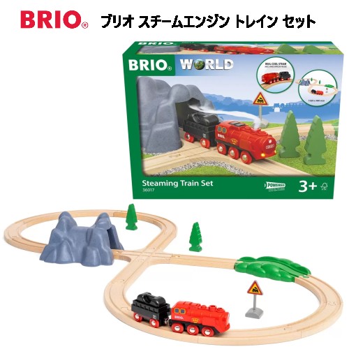 【直送便】202312Brio ブリオ スチームエンジン トレイン セットBrio Steam Engine Train Setスチームエンジントレイン フロントライトが点灯 キッズ おもちゃ全24ピース 3歳以上クリスマス 誕生日 プレゼント057049